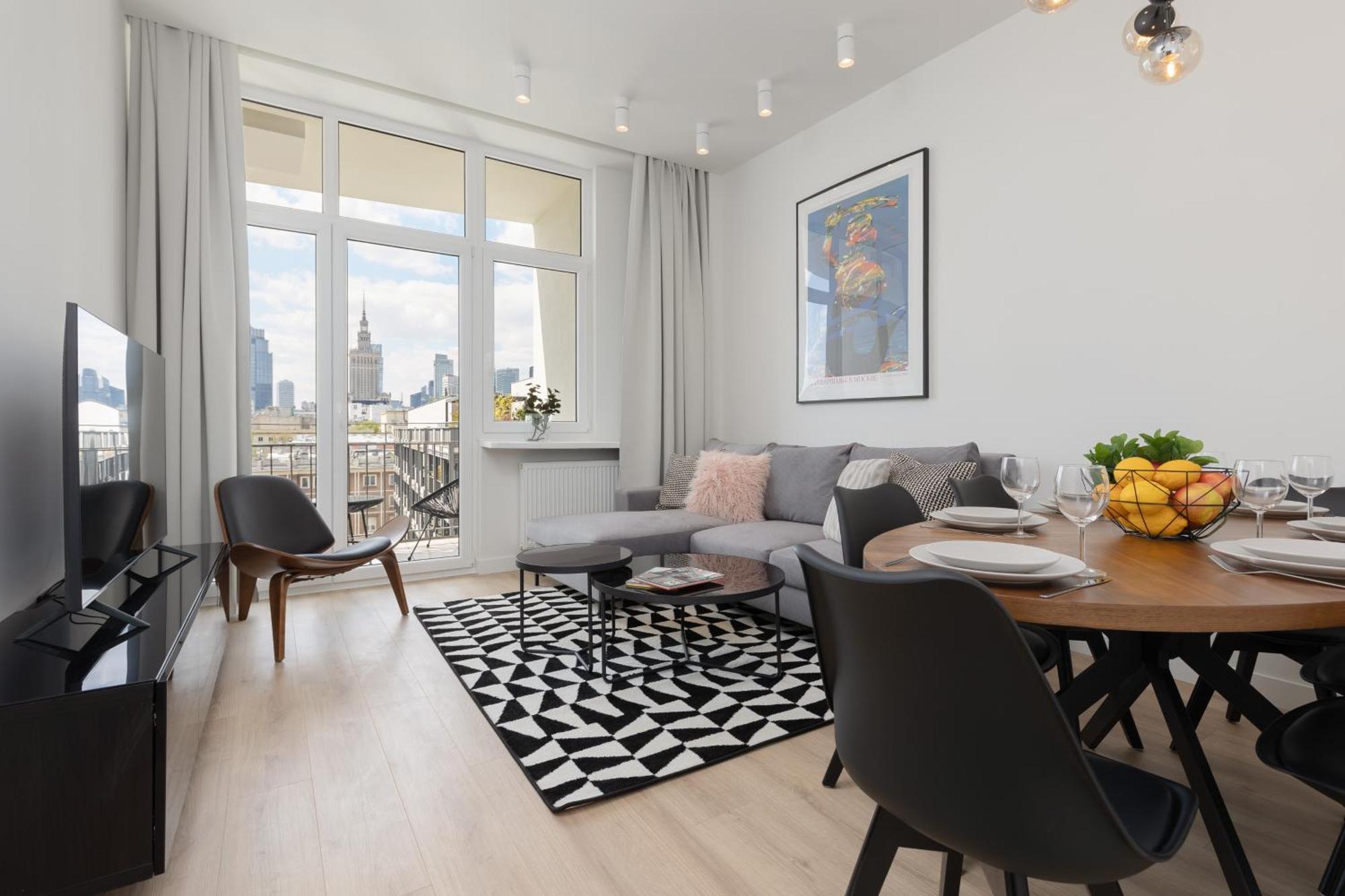 City Panorama Spacious Apartment By Renters Prestige Varsovie Extérieur photo